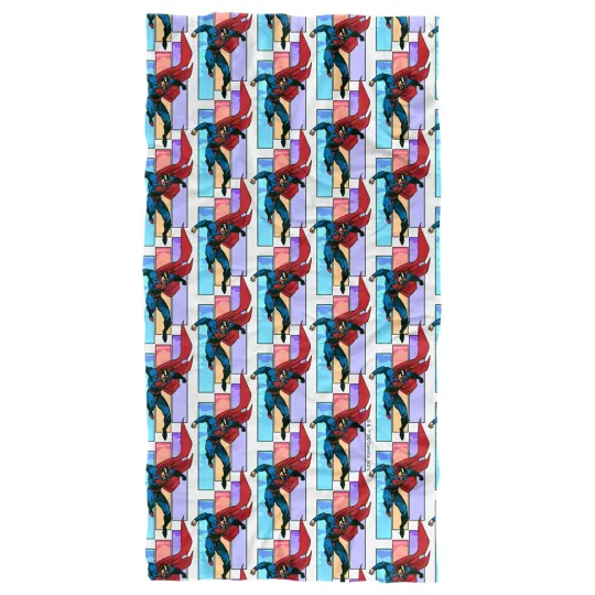 Superman Three Color Sky Officially Licensed Beach Towel 30"x60"