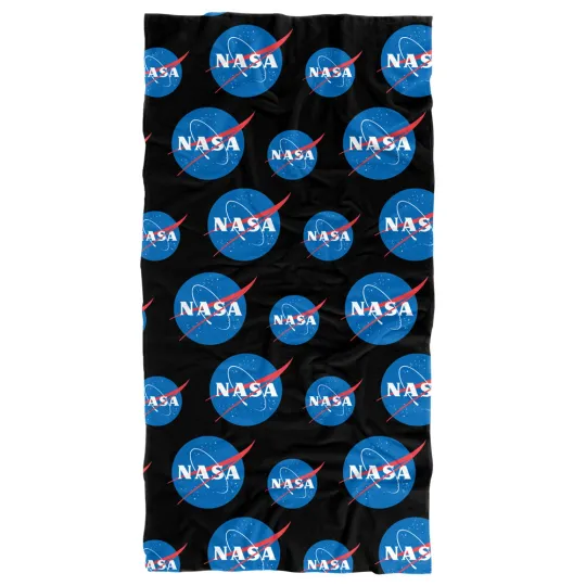 NASA Meatball Logo Pattern Officially Licensed Beach Towel 30"x60"