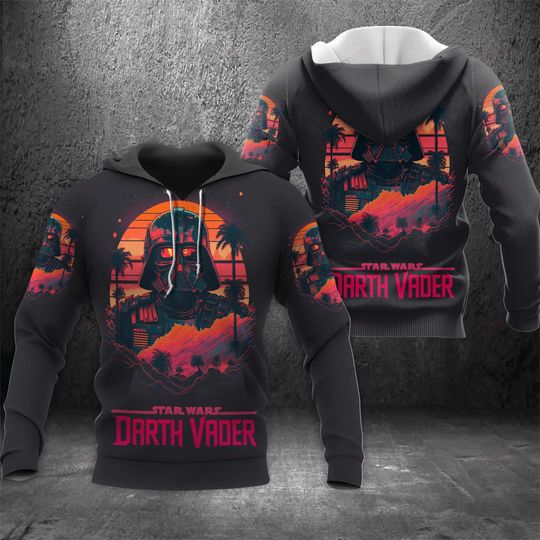 Star Wars Darth Vader 3D Hoodie, Anakin Skywalker Hoodie, Galaxy's Edge Design, Disney Themed Shirt, Movie Lover Gift for Him