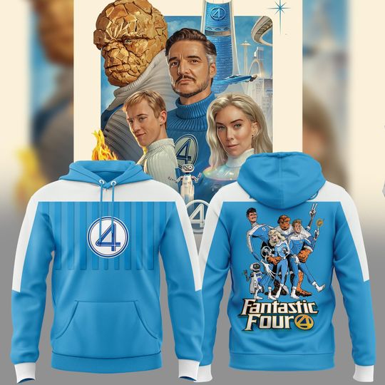 Marvel Fantastic Four First Steps Shirt, Fantastic Four Halloween Costume, Superhero Sweatshirt, Fantastic Four Hoodie, Halloween Gifts