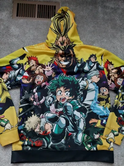 Boku no Hero Anime 3D Hoodie Casual Sweater Sweatshirt Pullover Jacket