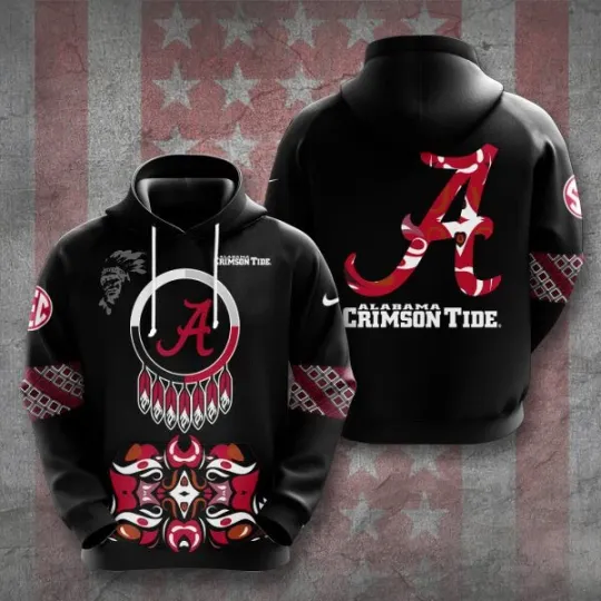 Albm Crimson Tide Football 3D Hoodie