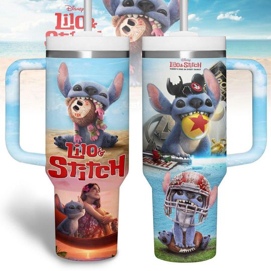 Stitch Movie Tumbler 40oz, Lilo And Stitch Tumbler, Disney Insulated Tumbler, Stitch Monster Coffee Tumbler, Stitch Lover Gift