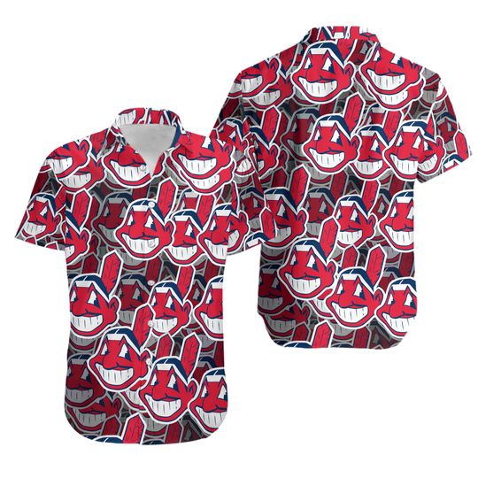 Team Cleveland Indians Sport Hawaiian Shir