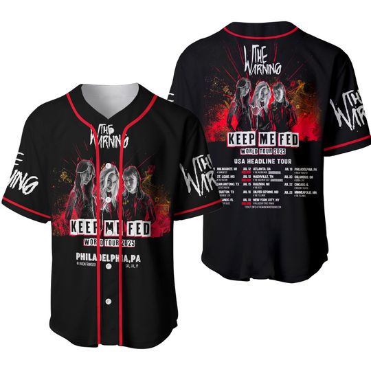 The warning Keep Me Fed World Tour Jersey, The warning Tour 2025 Jersey