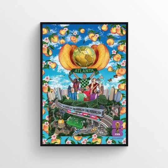 World Cup 2026 Atlanta Poster Wall Art