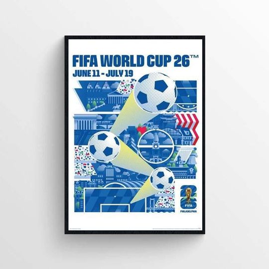 Philadelphia FIFA World Cup 2026 Premium Matte Vertical Poster