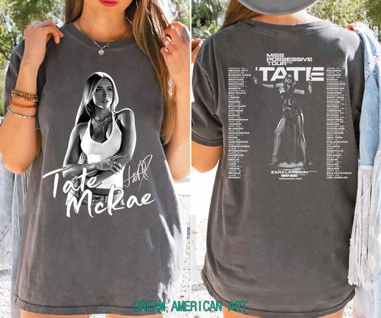 Comfort Colors Tate McRae 2025 Concert Tee, Tate McRae Fan Gift Shirt, Miss Possessive Tour 2025, Tate McRae Merch, Tate McRae Graphic Tee