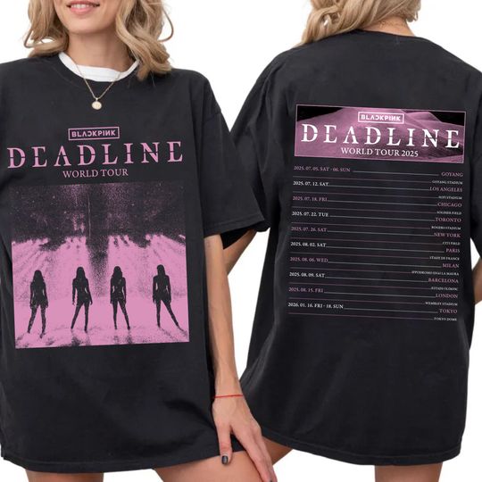 Black Pink World Tour Shirt, Black Pink Concert Shirt, Black Pink Graphic, Black Pink Deadline Tour Shirt