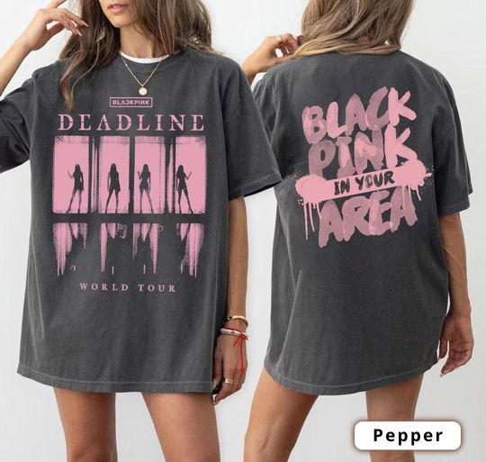 Black Pink World Tour T-Shirt, Black Pink Concert 2025 Tee, Kpop Black Pink Merch, Concert Outfit Shirt