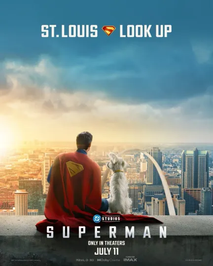 2025 Superman Movie Poster Clark Kent Lois Lane DC David Corenswet