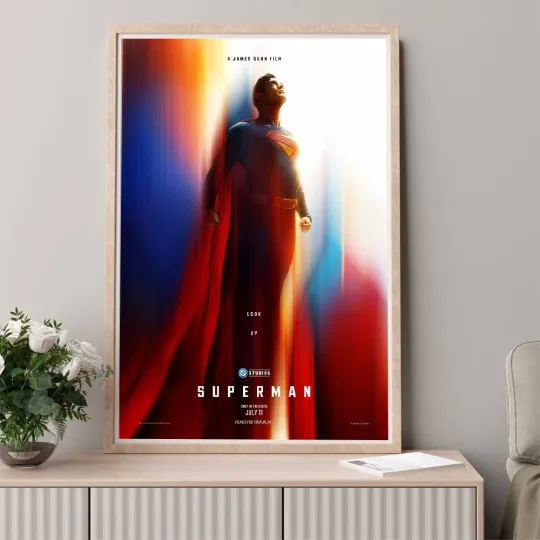 Superman 2025 Movie Poster Wall Art Print