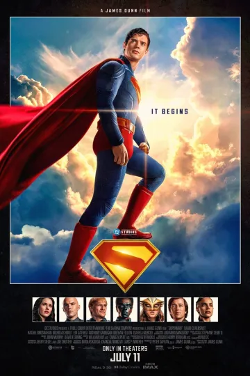 2025 Superman Movie Poster - Clark Kent Lois Lane DC