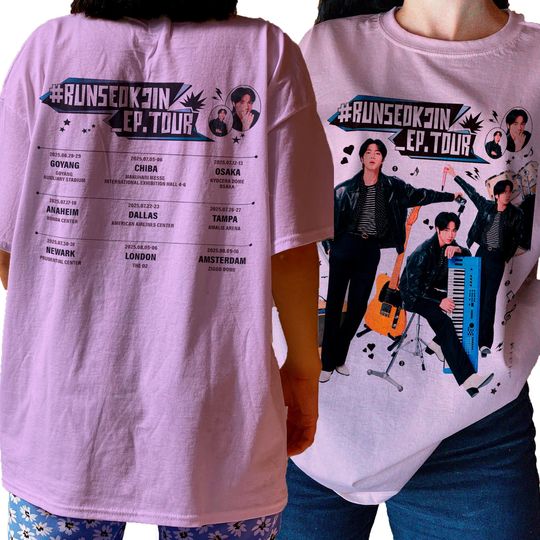 JIN RUNSEOKJIN TOUR Shirt, Jin Seokjin Tshirt, Kpop Merch Jin Echo, I Purple You Borahae, Gift for Army, Bts shirt, Jin tour concert tee