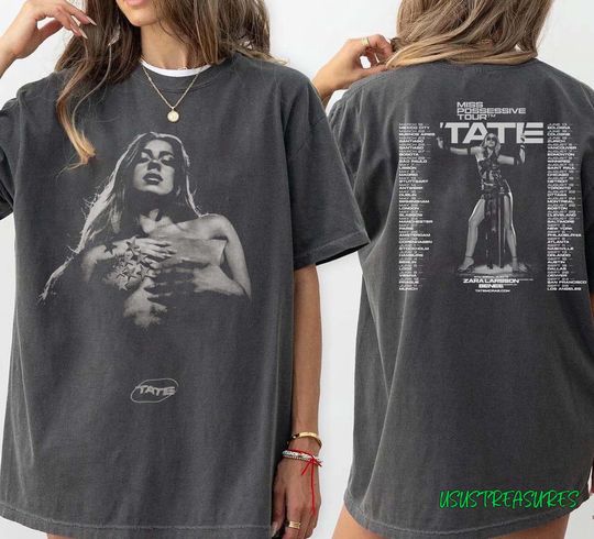 Tate McRae 2025 Concert Tee, Miss Possessive Tour 2025, Tate McRae Fan Gift Shirt, Tate McRae Merch, Tate McRae Graphic Tee