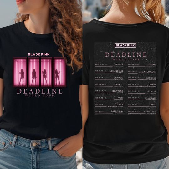 BlackPink Shirt, Born Pink shirt, Kpop Fan Tee, Kpop Merch Shirt, Blackpink World Tour tee, Ideal Music Fan Gifts, Trendy Shirt