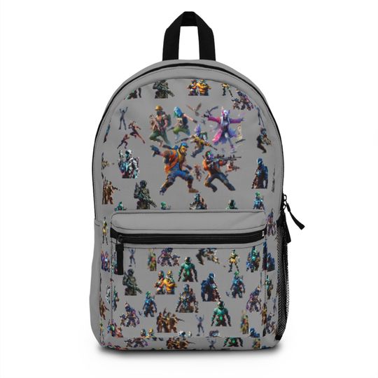 Game Characters Backpack for Kids, Gamer Bag, School Backpack, Gamer Wilderness Adventure Pack, Birthday Gift, Back to School Apparel
