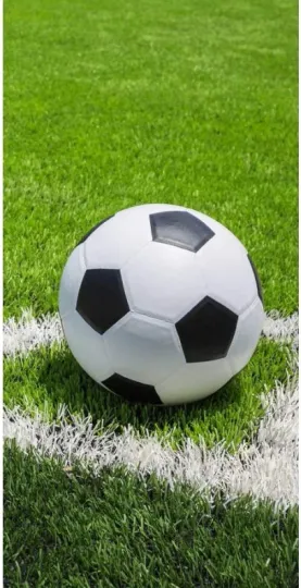 Soccer Ball Grass Beach Towel 70X140Cm Cotton ☆