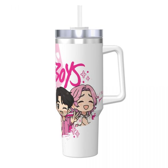 KPop Demon Hunters Tumblers 40 oz With Handle,  Gift For Kids, Back To School Gift Idea
