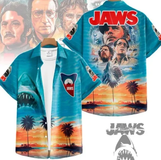 Jaws 50th Anniversary Hawaiian Shirt for Fans