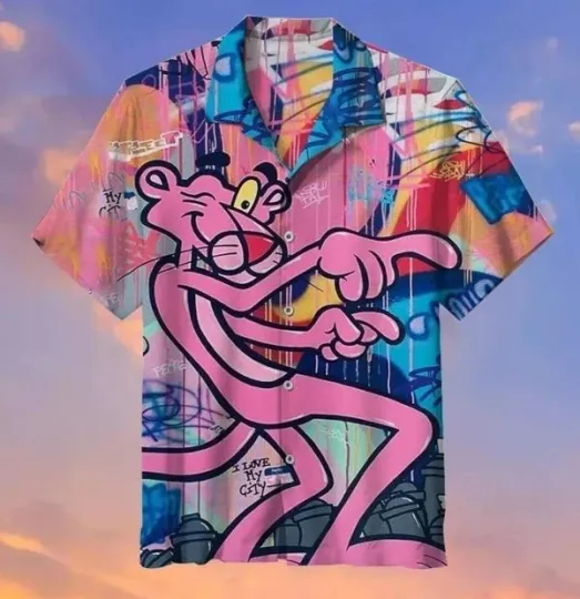 Pink Panther Hawaiian Shirt for Summer