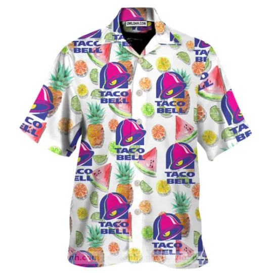 Taco Bell Aloha Hawaiian Shirt for Men – Summer Beach Button Down