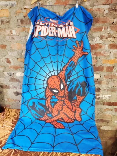 New Beach Towel Spiderman 24x56" Bright Spider Marvel Hero Dots K