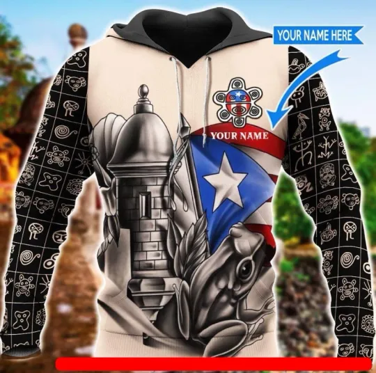 Puerto Rico Proud US Unisex Hoodie  Puerto Rico Hoodie new