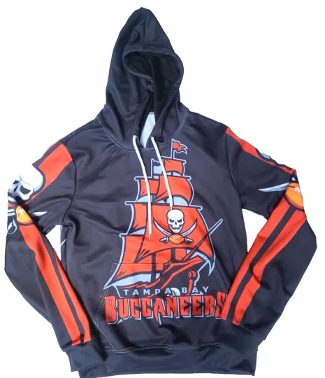Tampa Bay Buccaneers All Over Print 3D Hoodie Size Small