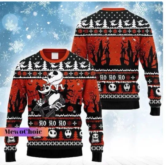 Nightmare Horror 3D SWEATER HALLOWEEN GIFT CHRISTMAS GIFT