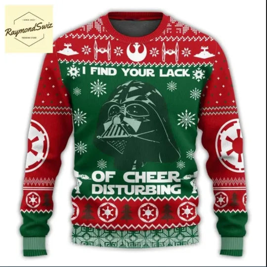 Darth Vader 3D SWEATER Halloween Gift Best Price Christmas Gift Us Size