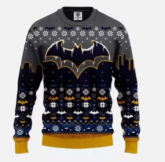 Batman Movie Fan Ugly Christmas Premium 3D Us Size Christmas Gift