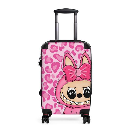 Labubu Cute Design Travel Suitcase, Kids Luggage, Personalized Baggage, Stylish Carry-On, Birthday Gift, Holiday Travel