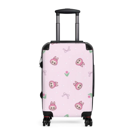 Labubu Cute Bunny Design Suitcase - Travel Luggage, Kids' Suitcase, Stylish Carry-On, Fun Travel Gear, Adorable Luggage