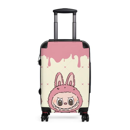 Labubu Monster Suitcase Adorable Luggage for Travel Enthusiasts, Perfect for Kids & Adults, Travel Accessory
