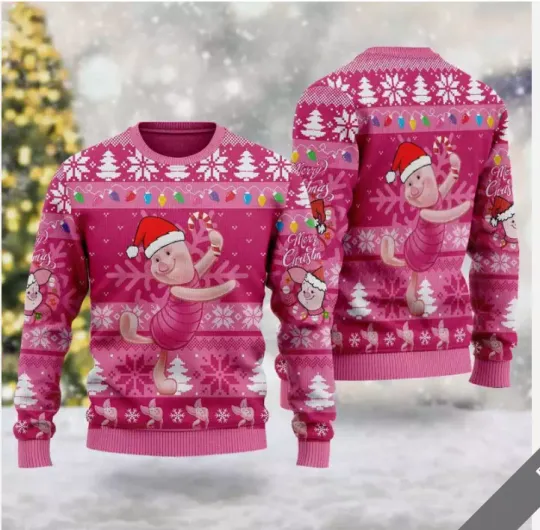 Cute Santa Piglet Dancing Winnie The Pooh Fans 3D SWEATER US SIZE