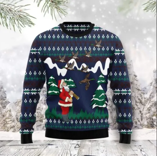 Hunting Duck Ugly Christmas Sweater
