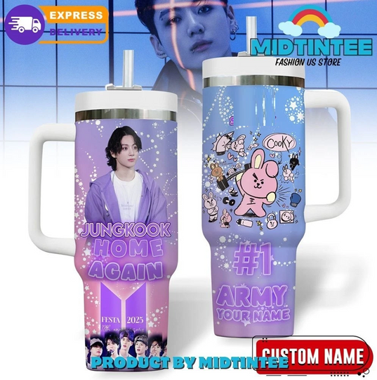 Jungkook BTS Home Again Festa 2025 Premium 40 oz Tumbler