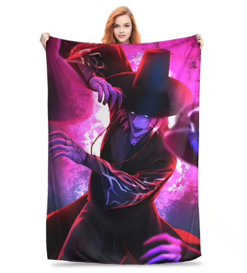 KPop Demon Hunters Fleece Blanket for Couch, Chair, or Bed, Back To School Gift For Kids