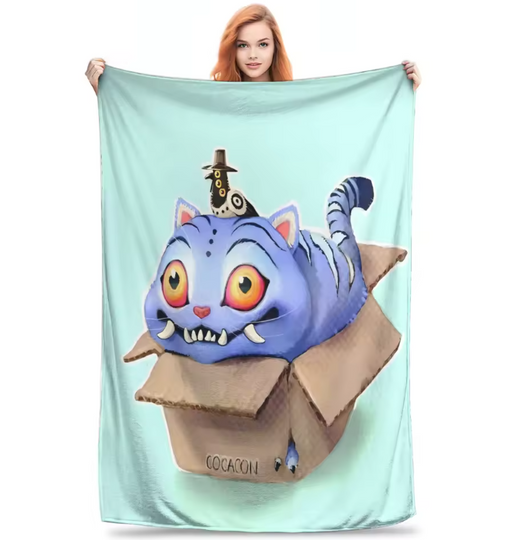 KPop Demon Hunters Fleece Blanket for Couch, Chair, or Bed, Back To School Gift For Kids