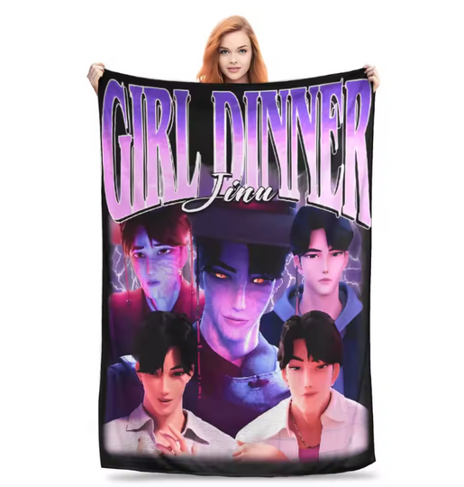 KPop Demon HuntersFleece Blanket for Couch, Chair, or Bed, Back To School Gift For Kids