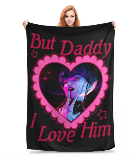 But Daddy I Love Him Baby Saja Kpop Demon Hunter Fleece Blanket