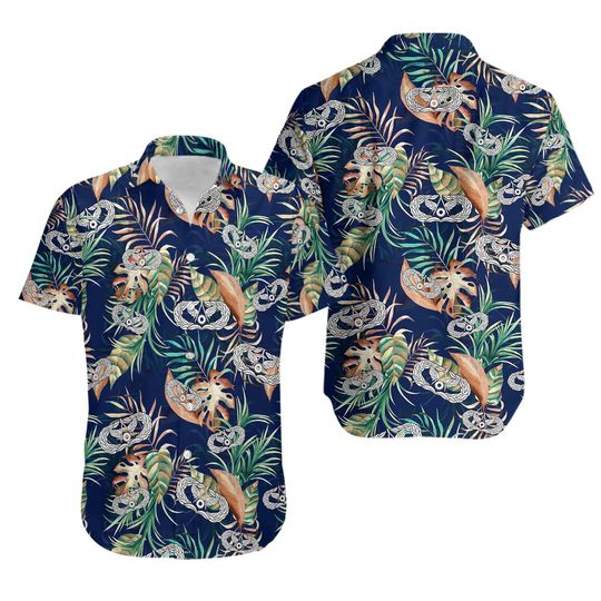 US Air Force Civil Engineer Badge Hawaiian Shirt Father's Day Gift For Dad Aloha