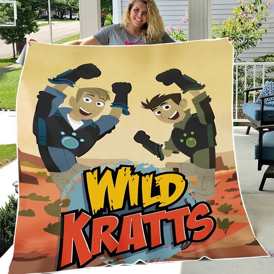 Wild Kratts Blanket Soft for Bed Sofa Birthday Gift for Kids Cartoon