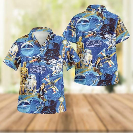 Star Wars Hawaiian Shirt, Anakin Skywalker Shirt, Disney Summer Button Shirt, Star Wars Movie Shirt, Darth Vader Galaxy's Edge Shirt