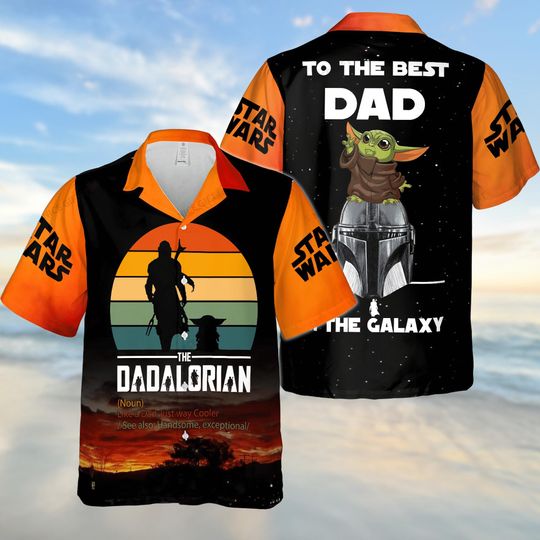 Star Wars Best Dad Hawaiian Shirt, Darth Vader Hawaiian Shirt Men, Galaxy's Edge Beach Shirt, Star Wars Aloha Shirts, Father's Day Gift