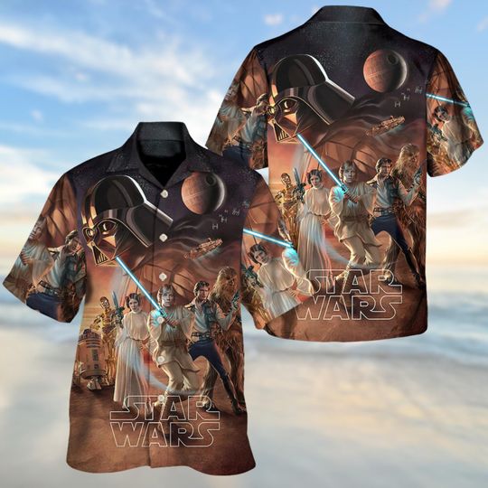 Star Wars Hawaiian Shirt, Revenge Of The Sith Button Shirt, Darth Vader Aloha Shirt, Starwars Movie Beach Shirt, Galaxy's Edge Shirt
