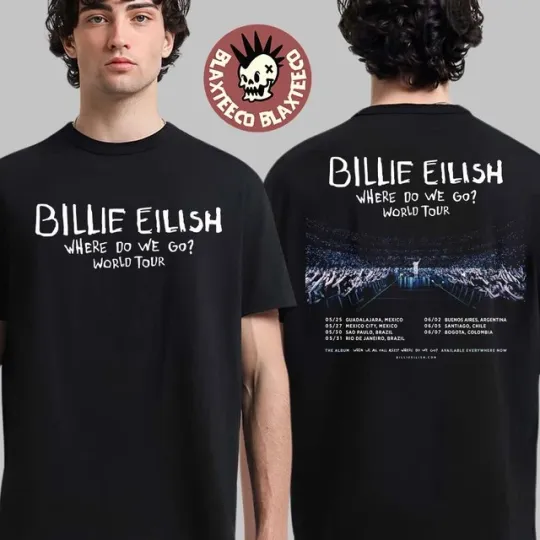 Billie Eilish South America World Tour 2025 T-Shirt