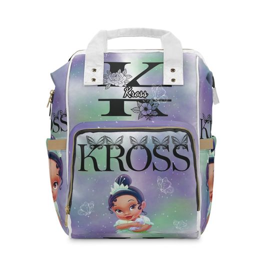 Custom Baby Princess Tiana (Kross) Diaper Backpack