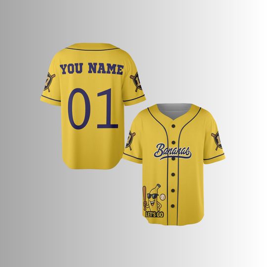 Personalized Funny Banana Baseball Jersey for Fans